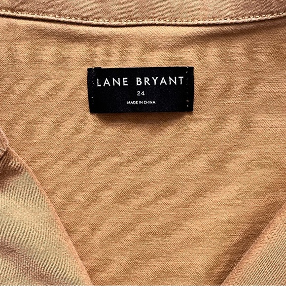 Lane Bryant Tan Puff Sleeve Jacket Size 24 - Picture 3 of 8